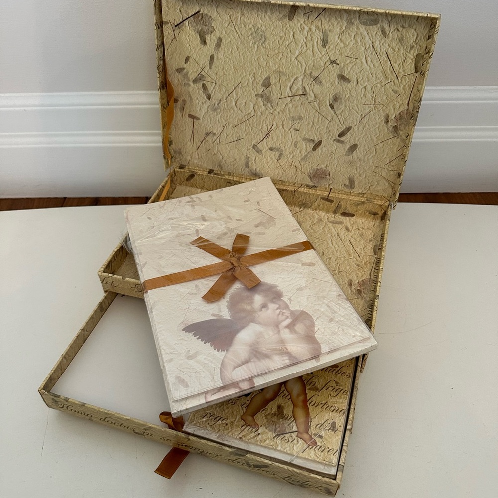 New Vintage Angels by Raphael Stationery Box unused
